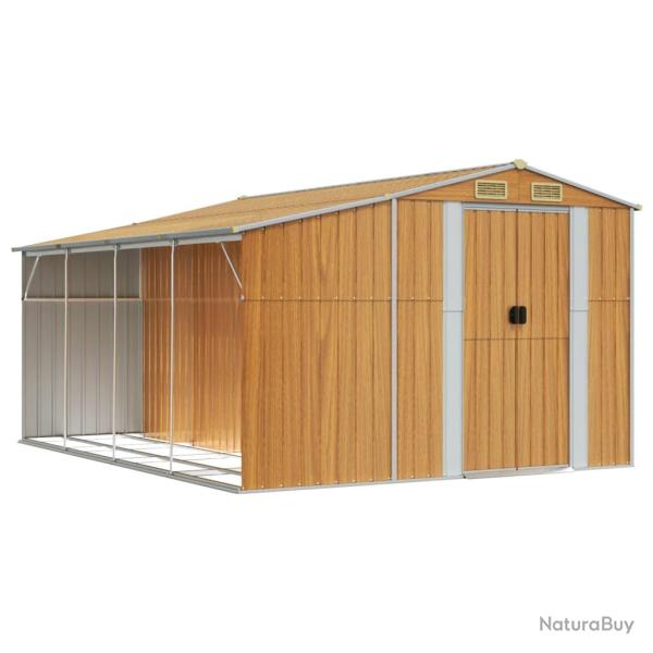 Abri de jardin cabane cabanon maison de stockage remise ext�rieur hangar outils robuste clair 277 x