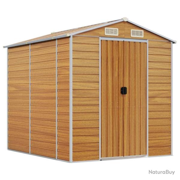 Abri de jardin cabane cabanon maison de stockage remise extrieur hangar outils robuste clair 191 x