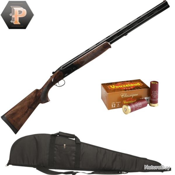 Pack chasseur ! Fusil superpos� Suhlberg Black cal.12/76 canon 71cm + mun + fourreau