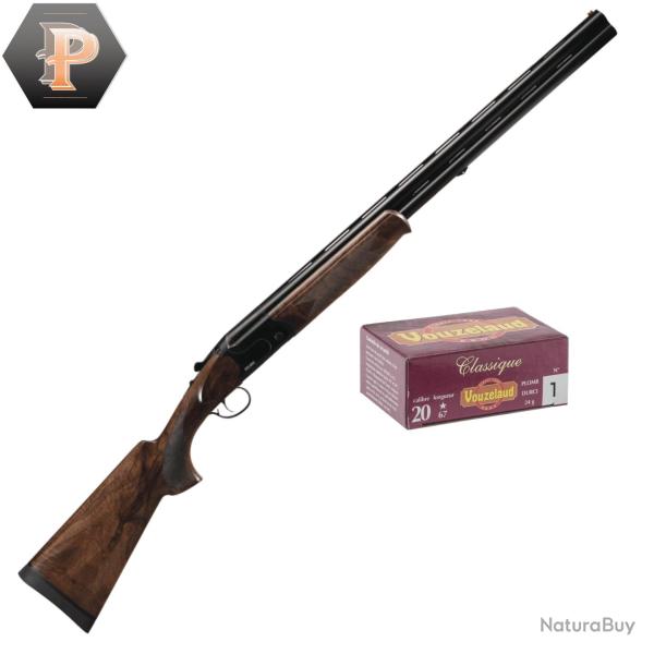 Pack Chasseur ! Fusil superpos� Suhlberg Black cal.20/76 canon 71cm