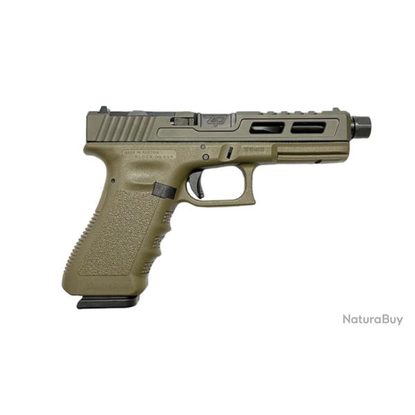 Op� B ! GLOCK ZAFFIRI CUSTOM 17 GEN 3 ZPS.2 OD GREEN/RMR - CANON FILET� NOIR 9X19