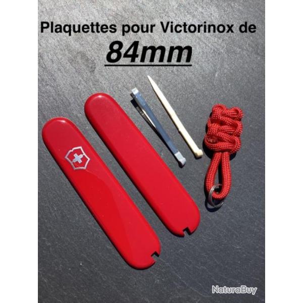 Neuf C�tes / Plaquettes Rouges - Original Swiss Victorinox 84mm + Accessoires