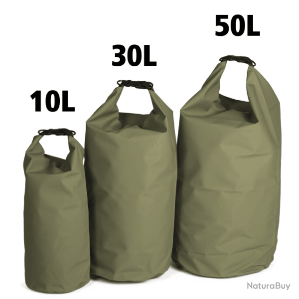 Sac �tanche militaire 10L / 30L / 50L - KAKI IMPERMEABLE 50L