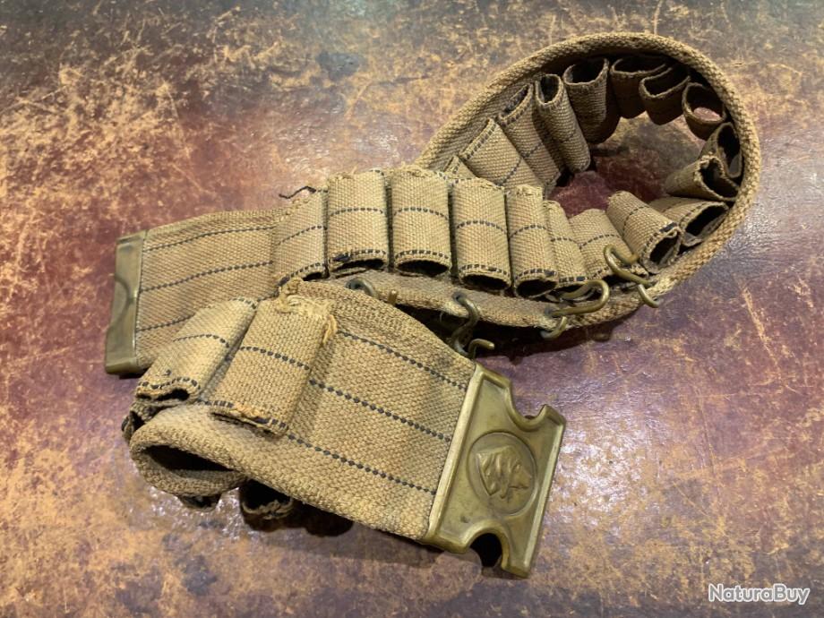 Cartouchière de chasse ancienne à restaurer (18) - Cartouchières ceinture de chasse (12832255