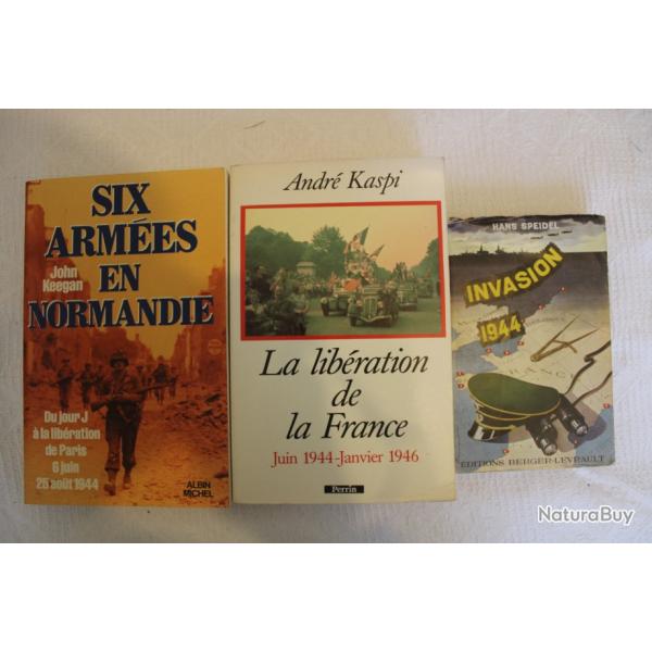 Lot 3 livres lib�ration de la France WW2
