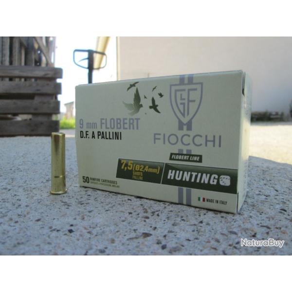 50 cartouches 9mm FLOBERT pb de 7.5 de FIOCCHI