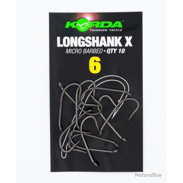 KORDA HAME�ON LONGSHANK X MICRO BARBED KORDA 6