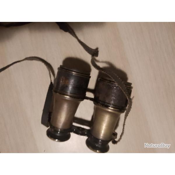 Superbe authentique paire de jumelles arm�e fran�aise 1 �re guerre mondial avec sa bretelle
