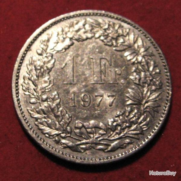 SUISSE  piece de 1 FRANC  1977 ttb