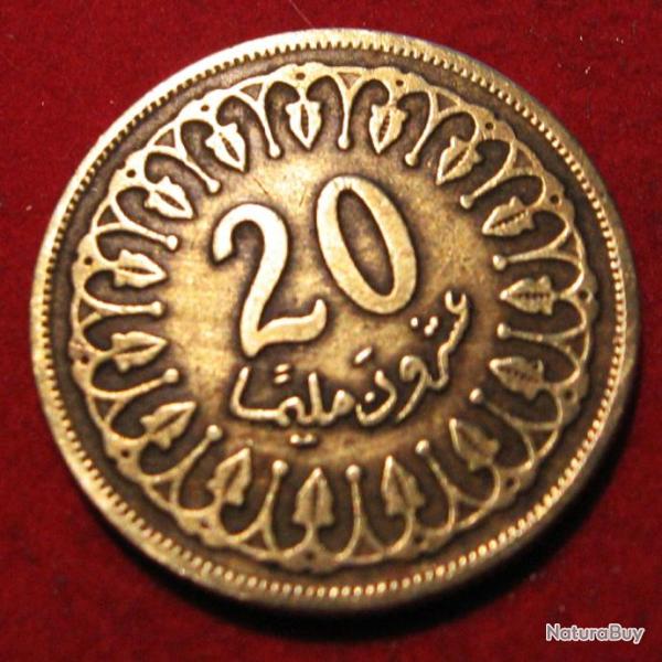 TUNISIE   piece de 20 milimes 1983