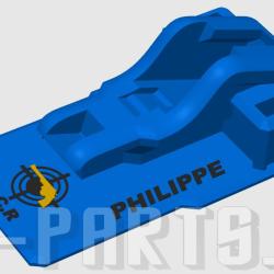 Support pour pistolet PARDINI SP HI-TEC 22LR - PERSONNALISABLE SUR COMMANDE