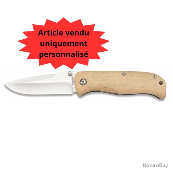 Couteau Bois avec lame de 8 cm 19876 personnalisable