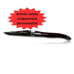 Couteau Laguiole en Aubrac Amourette Lame de 12 cm &agrave; personnaliser