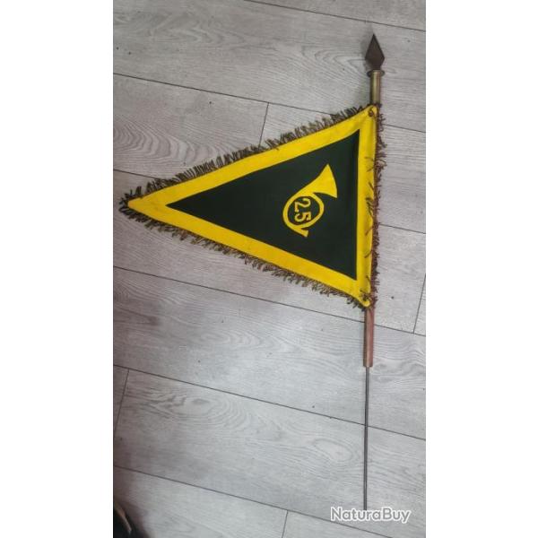 Fanion ancien de fusil - Alpins N� 25