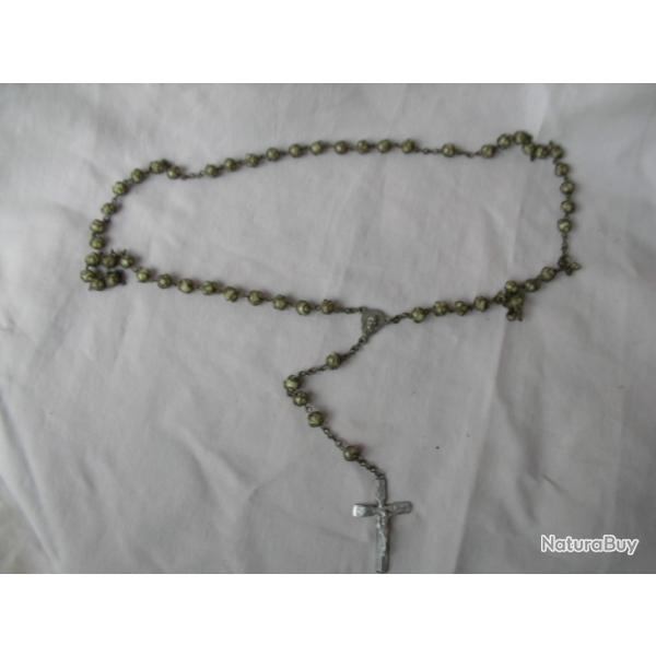 WW1 FRANCE " ROSAIRE " OBJET RELIGIEUX CHRETIEN DE CULTE DU SOLDAT FRANCAIS CROYANT LOT 1