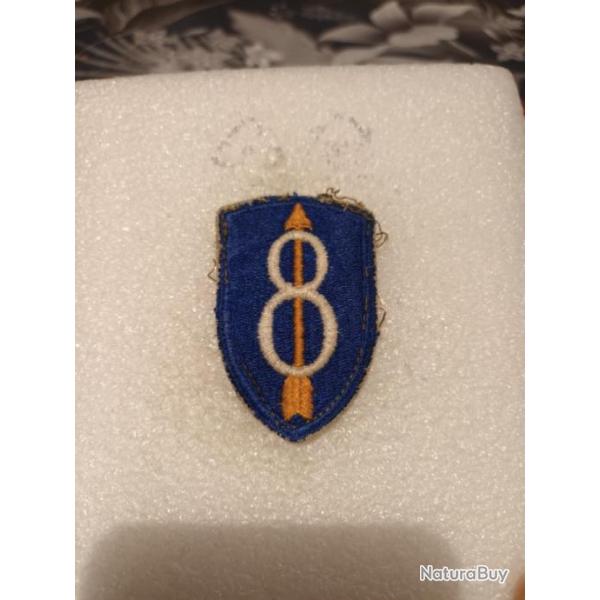 Patch arm�e us 8TH INFANTRY DIVISION ww2 ORIGINAL 2