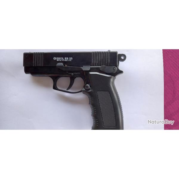 Pistolet Ekol co2 � billes avec houssse de transport et holster (gaucher)