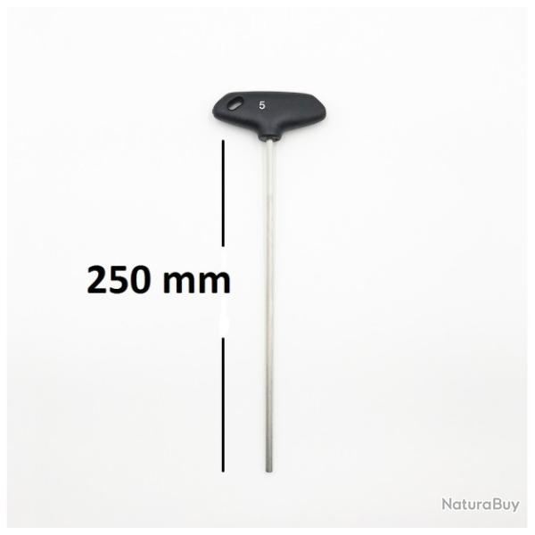 CLE POUR DEMONTAGE DE VIS DE CROSSE 5 x 250 ( TYPE PERAZZ)