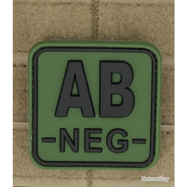 Pacth 3D groupe sanguin AB -NEG- OD velcro