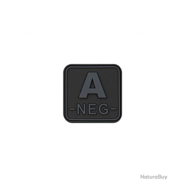 Pacth 3D groupe sanguin A -NEG- noir velcro