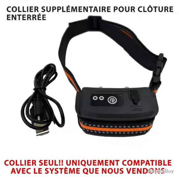 COLLIER DE DRESSAGE POUR CHIEN POUR CL�TURE �LECTRIQUE ENTERR�E - LIVRAISON GRATUITE