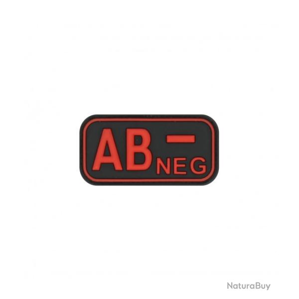 Pacth 3D groupe sanguin  AB -NEG noir/rouge