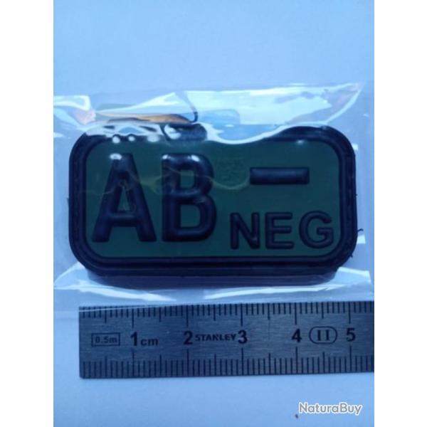 Pacth 3D groupe sanguin  AB -NEG OD