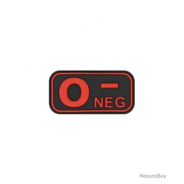 Pacth 3D groupe sanguin  O -NEG NOIR/ROUGE