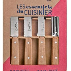 Opinel Coffret Les Essentiels 112-113-114-115 h&ecirc;tre avec vern