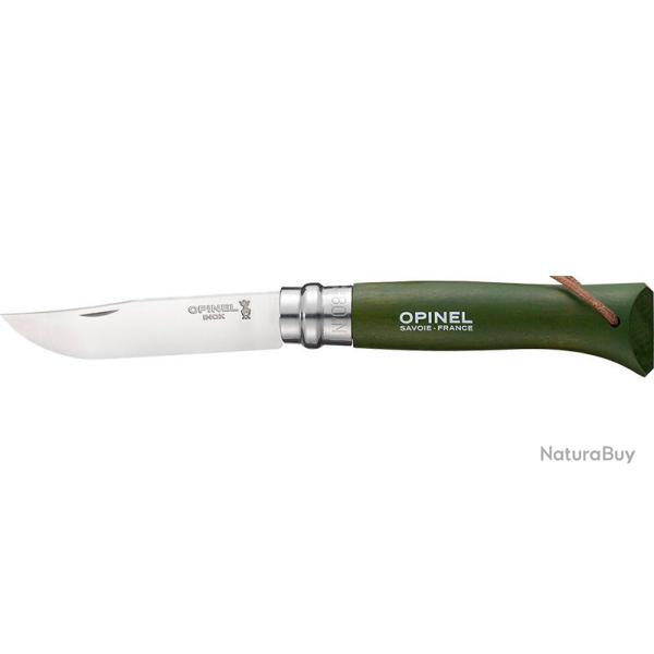 Opinel Baroudeur N-08 kaki avec lien cuir