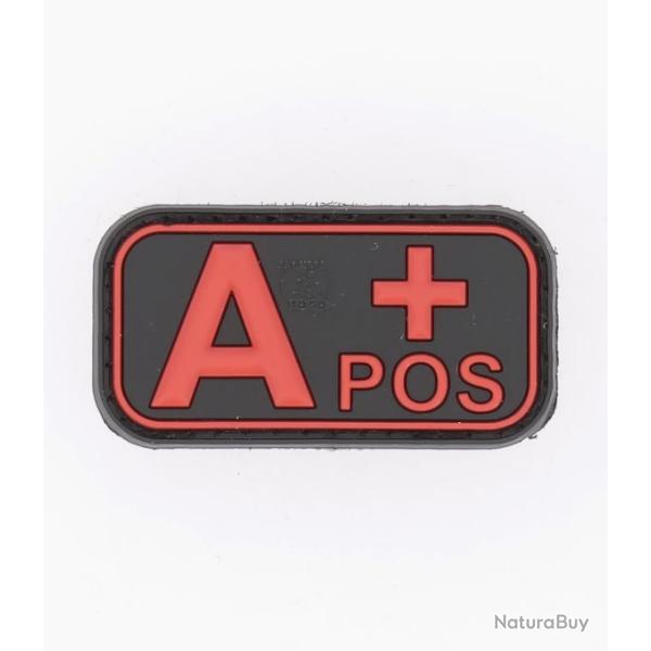 Pacth 3D groupe sanguin A +POS NOIR/ROUGE
