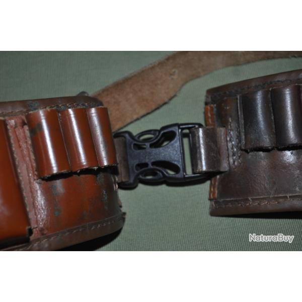 cartouchi�re mixte drilling 6 alv�oles balles et 14  cartouches avec fermeture devant et derri�re