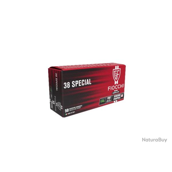 FIOCCHI - Cartouche C.38SP FMJ 158gr�(x50)