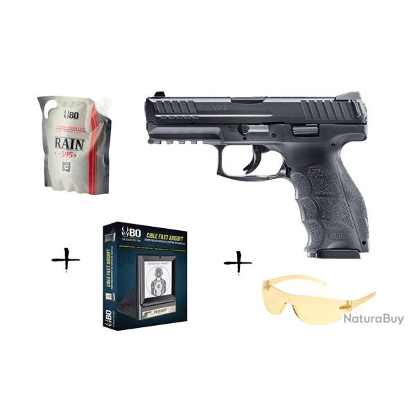 Pack de Noel KP13 GBB KJ Works + Gaz + billes + chargeur