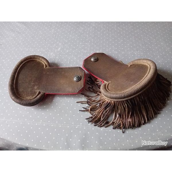 Paire d'�paulettes  d'officier GARDE NATIONALE  1830-1848