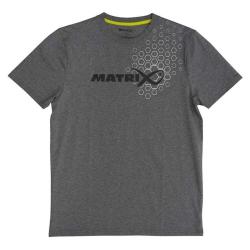 MATRIX V&Ecirc;TEMENT GREY HEX PRINT T-SHIRT MATRIX Medium