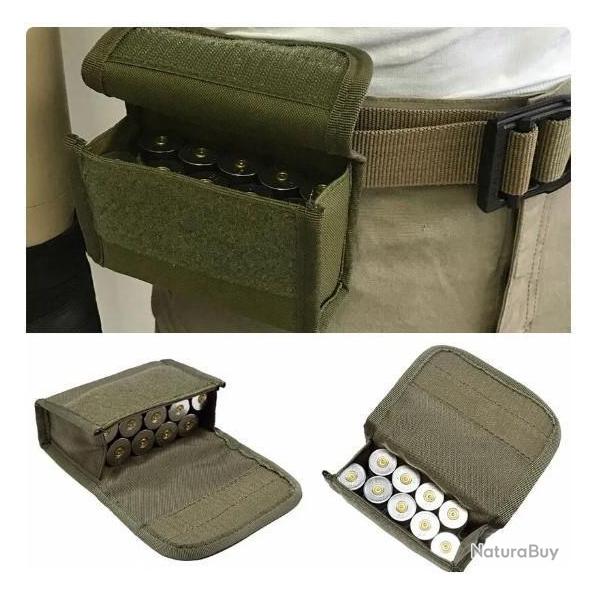Cartouchi�re ceinture - Kaki - 10 cartouches - Calibre 12