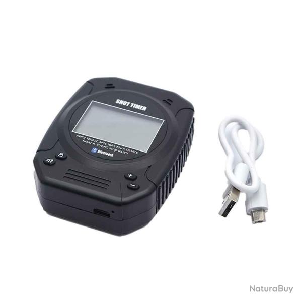 Prise de vue pratique Bluetooth Shot IPSC USPSA Timer, NOIR