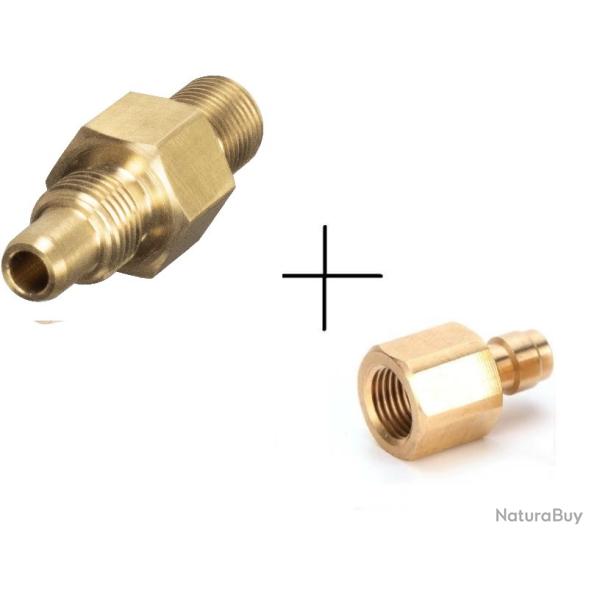 Adaptateur de remplissage Hammerli AP20 vers 1/8 BSP + adaptateur quick connect