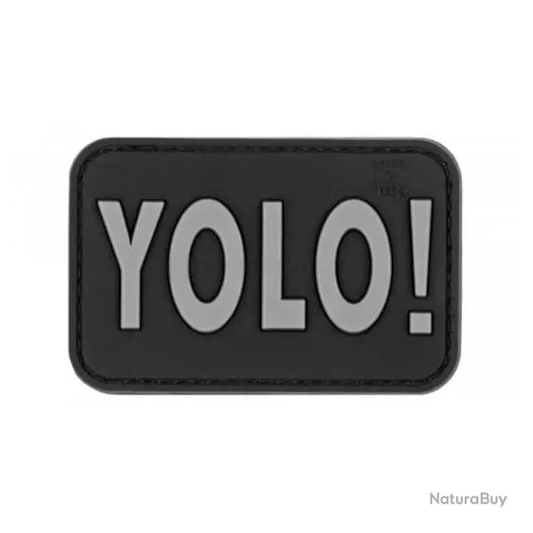 Patch PVC JTG "YOLO!" noir