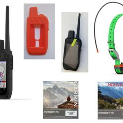 Garmin pack Alpha 300F avec 1 collier TT25F + topographie Garmin 1/4 de France + verre tremp&eacute; + coqu