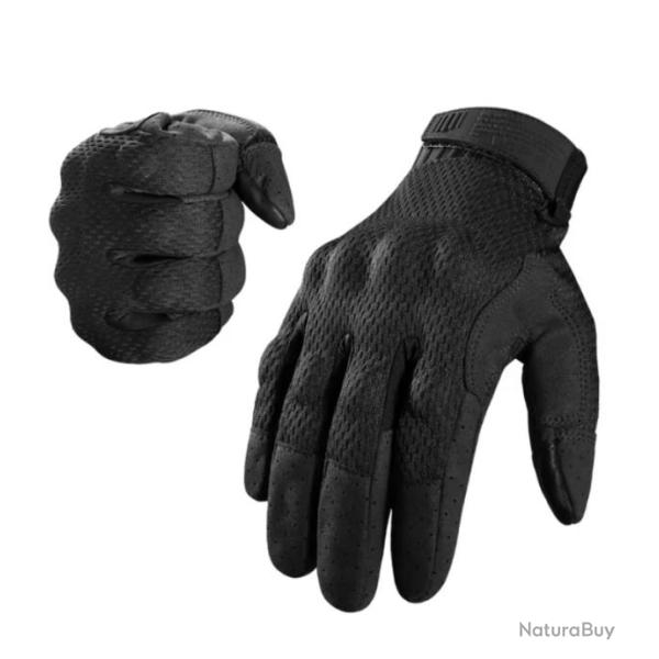 Gants Tactiles pour Hommes - Protection Outdoor pour Cyclisme, Randonn�e et Sports Noir