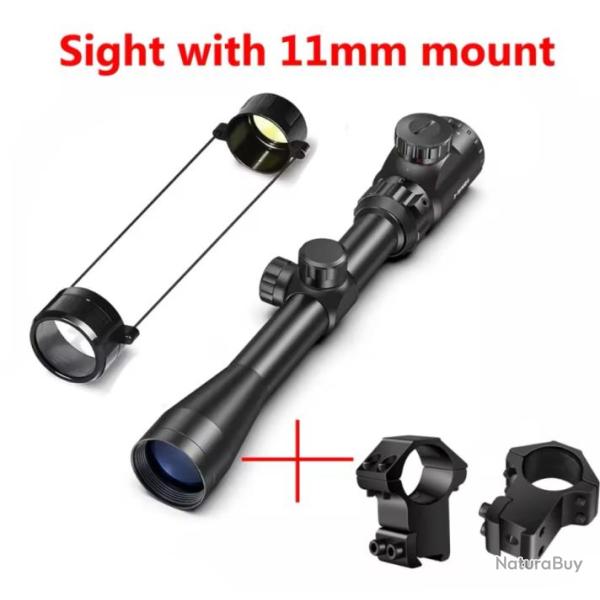 Lunette de tir bestsight 3-9x40 EG R�TICULE LUMINEUX 11 mm