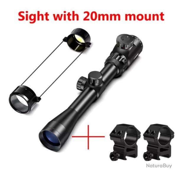 Lunette de tir bestsight 3-9x40 EG R�TICULE LUMINEUX 20 mm