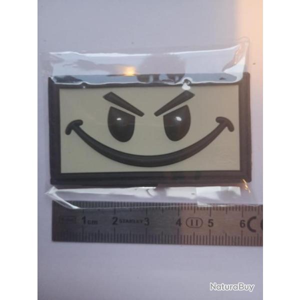 Patch PVC "EVIL SMILE" BLANC JTG�