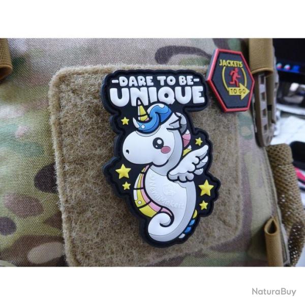 Patch PVC Licorne "DARE TO BE UNIQUE" JTG�