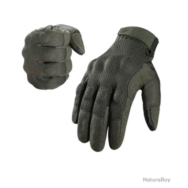 Gants Tactiles pour Hommes - Protection Outdoor pour Cyclisme, Randonn�e et Sports vert