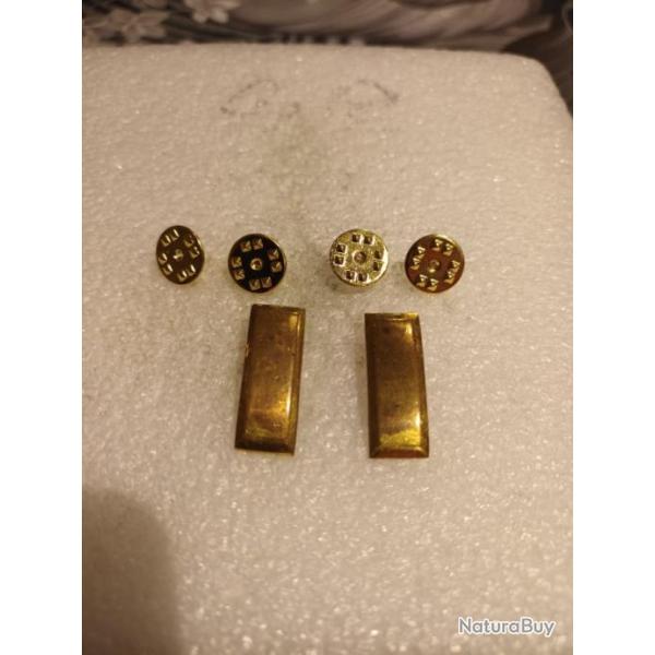 Lot de grades officier arm�e us SECOND LIEUTENANT ORIGINAL 2
