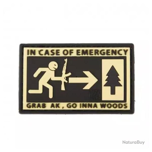 Patch PVC "IN CASE OF EMERGENCY" JTG�