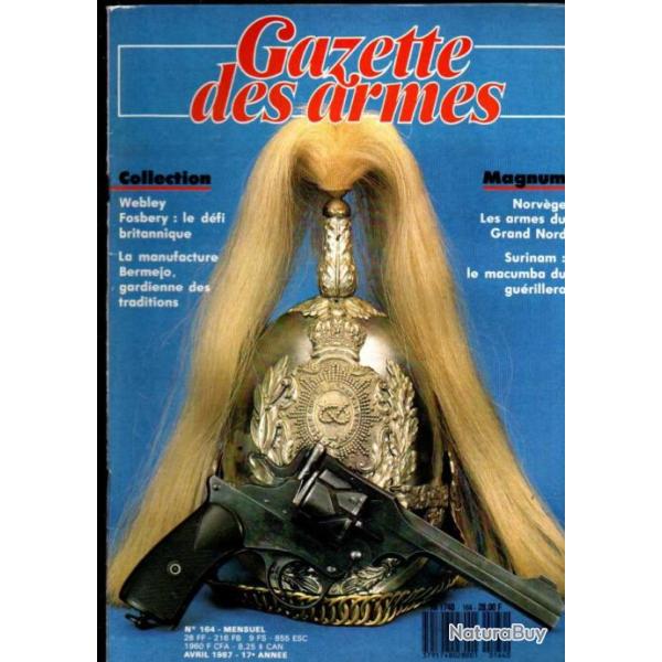 gazette des armes 164 webley fosbery, mannlicher schoenauer, manufacture bermejo, armes du grand nor